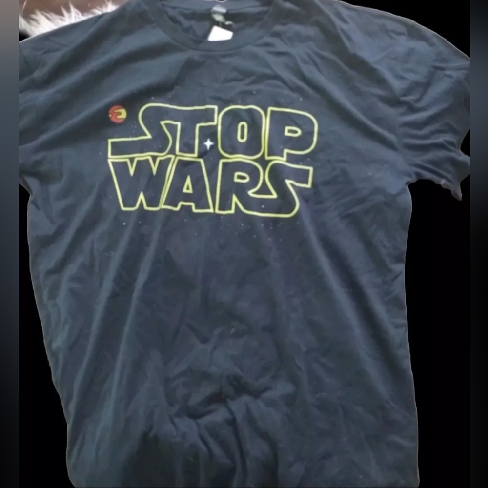 Stop Wars tshirt black 2XL as colour